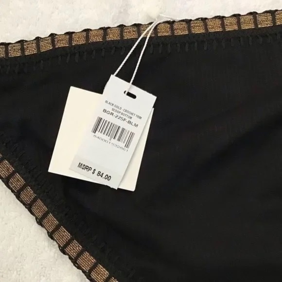 NEW Platinum inspired by Solange Ferrarini Stitched Ribbed Bikini Bottom CROCHET - Picture 2 of 9